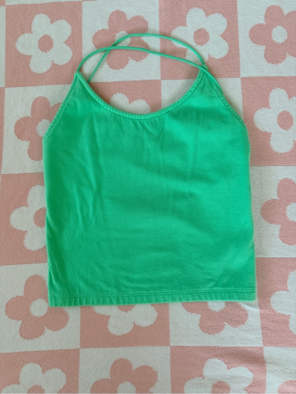 American Eagle Bright Green Double-Strap Tank